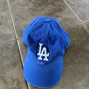 47 Brand Blue Hat with White LA Logo